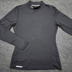 Under Armour Women's Black XL ColdGear M9ck Neck Long Sleeve Shirt Base Layer